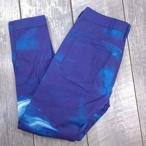G-Star Raw Boyfriend Jeans Womens 27 Purple Blue Cloud Wash Custom 3D Mid Rise